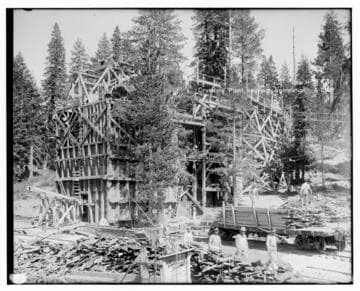 Big Creek Huntington Lake Dams - Crushing Plant nearing completion. Job H