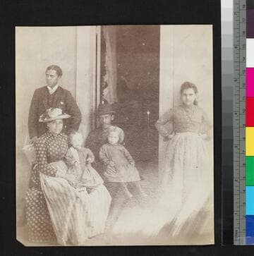 Old Ned and his family. El Paso? 1884