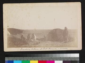 Traveling natives at Port Clarence -- Alaska