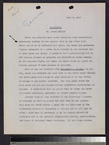 Speech: "California"