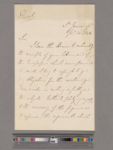 [Stanley, John Thomas, 1st Baron] Stanley. Letter to Thomas Clarkson