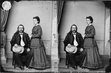 Col. W. Penn. Adair, second or assistant chief, and wife, in 1879