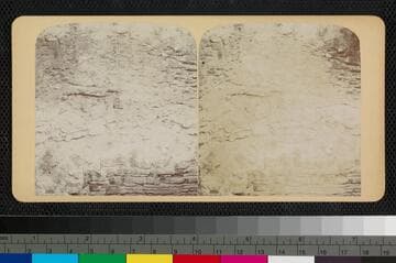 View of a ladder attached to a canyon wall