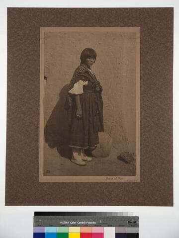 Maria of Taos. Note straight white boots