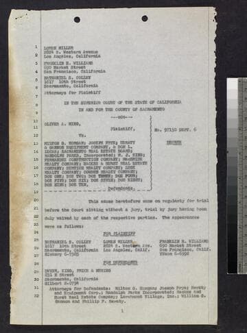 Decree in Ming v. Horgan