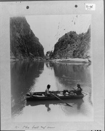 The boat and crew in Boulder Canyon