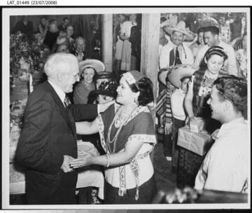 Harry Chandler at Olvera Street
