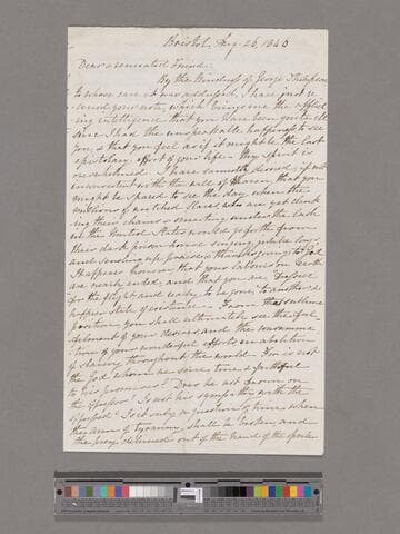 Garrison, William Lloyd. Letter to Thomas Clarkson