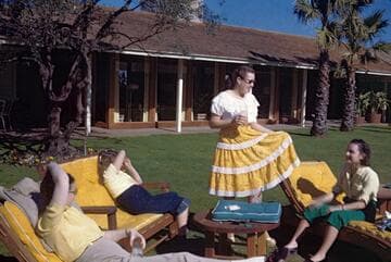 [House Beautiful staff at Paul Trousdale residence]