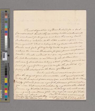 Archbold, Thomas. Letter to Richard Shackleton