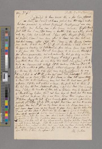 Shackleton, Elizabeth (Carleton). Letter to Elizabeth Hutchinson