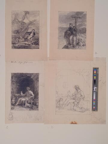 Illustration to "Robinson Crusoe"