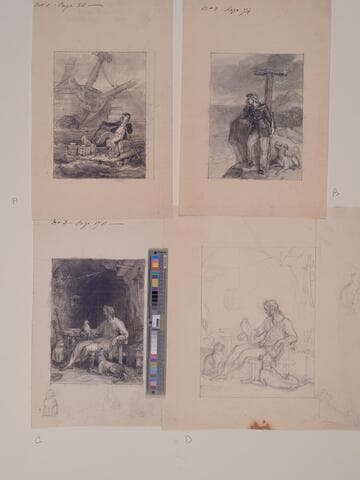 Illustration to "Robinson Crusoe"