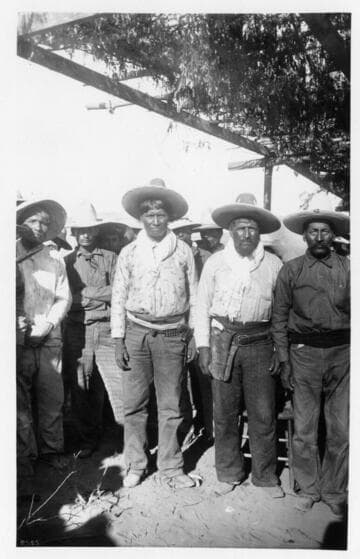Yaqui Chief Talaviate and His Captains at the Surrender at Ortiz