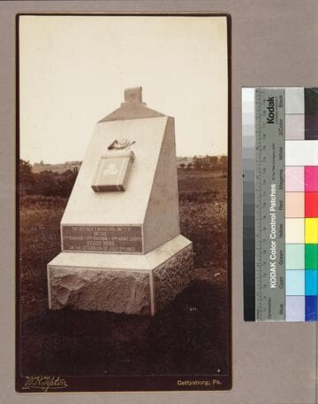 Monument honoring the 19th Massachusetts Infantry of the 3rd Brigade, 2nd Division, 2nd Corps