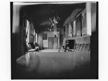 Interior of unidentified church or meeting hall