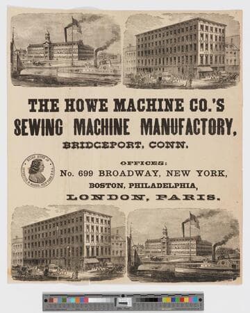 The Howe Machine Co.'s sewing machine manufactory, Bridgeport, Conn