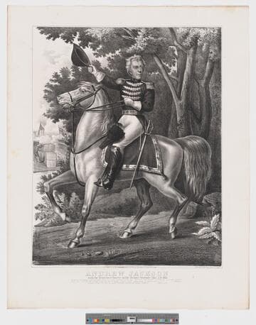 Andrew Jackson with the Tennessee forces on the Hickory Grounds (Ala) A.D. 1814