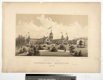 Agricultural Hall International Exhibition, 1876. Fairmount Park. Philadelphia