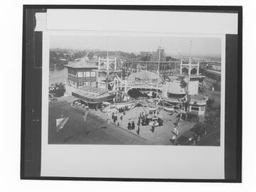 "Race Thru the Clouds" roller coaster, Venice, California