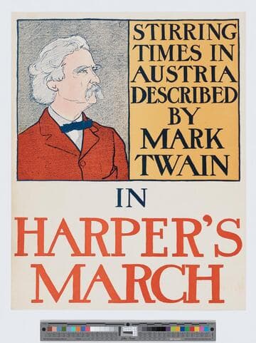 Stirring times in Austria described by Mark Twain in Harper's March