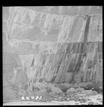 Big Creek, Florence Lake Dam - View of Intrados Arch #40