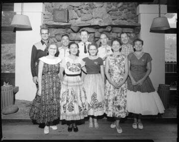 Group photo couples at square dance
