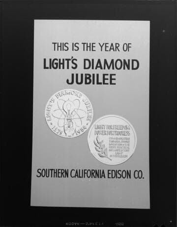 Signs for "Light's Diamond Jubilee"