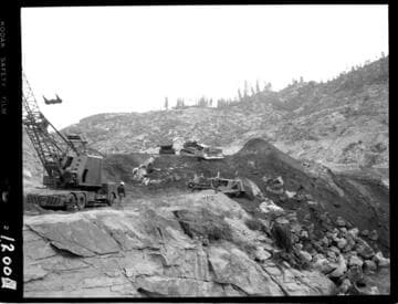 Big Creek - Mammoth Pool - Beginning of cofferdam