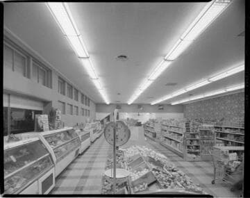 Supermarket interior