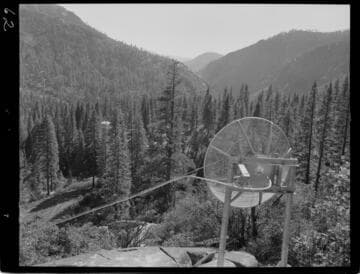 Big Creek - Mammoth Pool - Microwave installation looking downstream