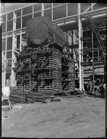 Moving condenser into steam plant