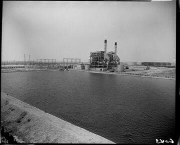 Etiwanda Generating Station and cooling water pond