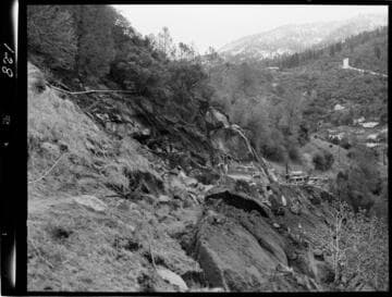 Big Creek - Mammoth Pool - Pioneering road from Mammoth Pool Powerhouse to Powerhouse #8