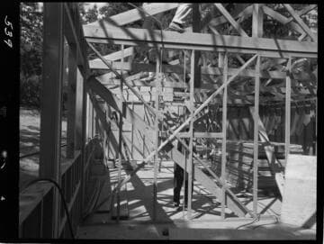 Big Creek - Mammoth Pool - School house framing