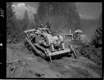 Big Creek - Mammoth Pool - Clearing in Borrow Area No. 2