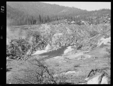 Big Creek - Mammoth Pool - Reservoir burning and clearing operation