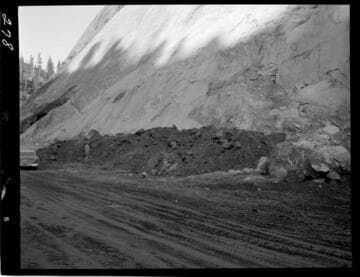 Big Creek - Mammoth Pool - General view of east abutment of dam