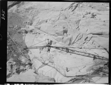 Big Creek - Mammoth Pool - General view of cutoff trench looking west