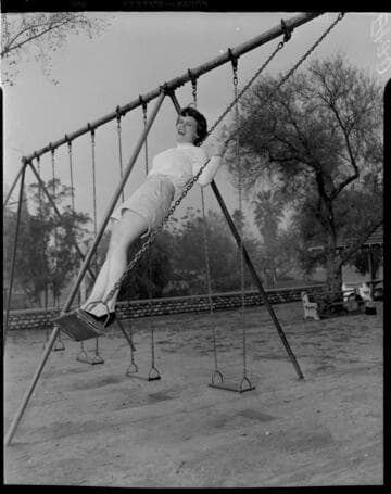 Young lady in shorts