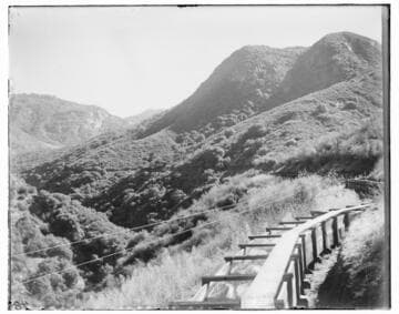 View of flume at Kaweah #1 Hydro Plant
