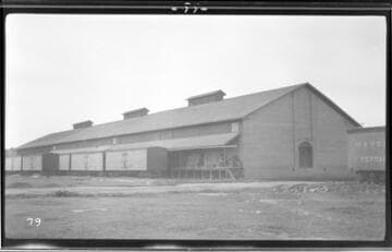 A side view of a packing house in Exeter