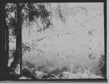 Cable running across pond