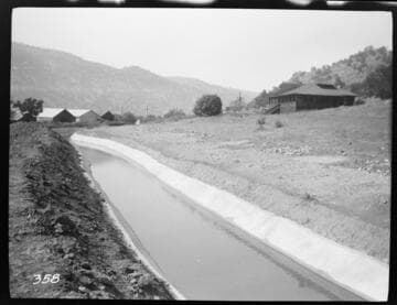 The completed tailrace at the Tule Plant