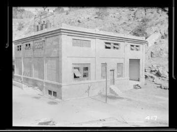 The exterior of Kaweah #3 Hydro Plant power house