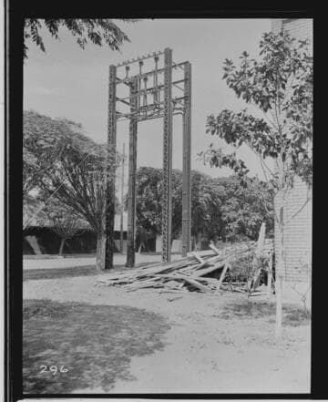 The racks at Lindsay Substation