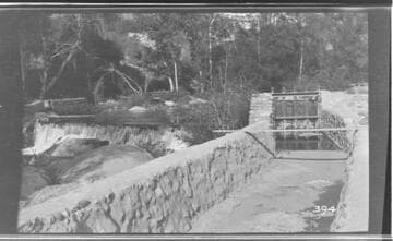 The dam of the Tulare County Power Company