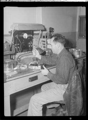 Man working at bench