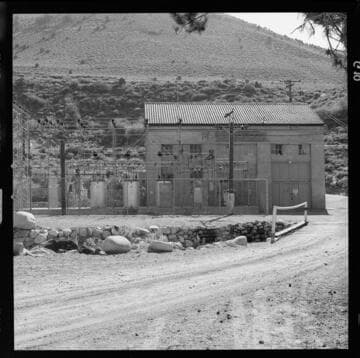 Lee Vining #3 Substation (former hydro plant for Southern Sierras Power Company)