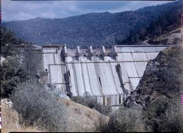 Big Creek #4 project: Shot of downstream face of Dam 7